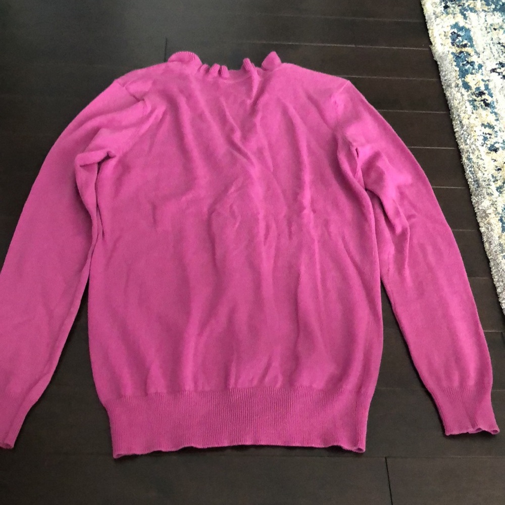Ann Taylor LOFT Ruffle Cardigan - Picture 5 of 6